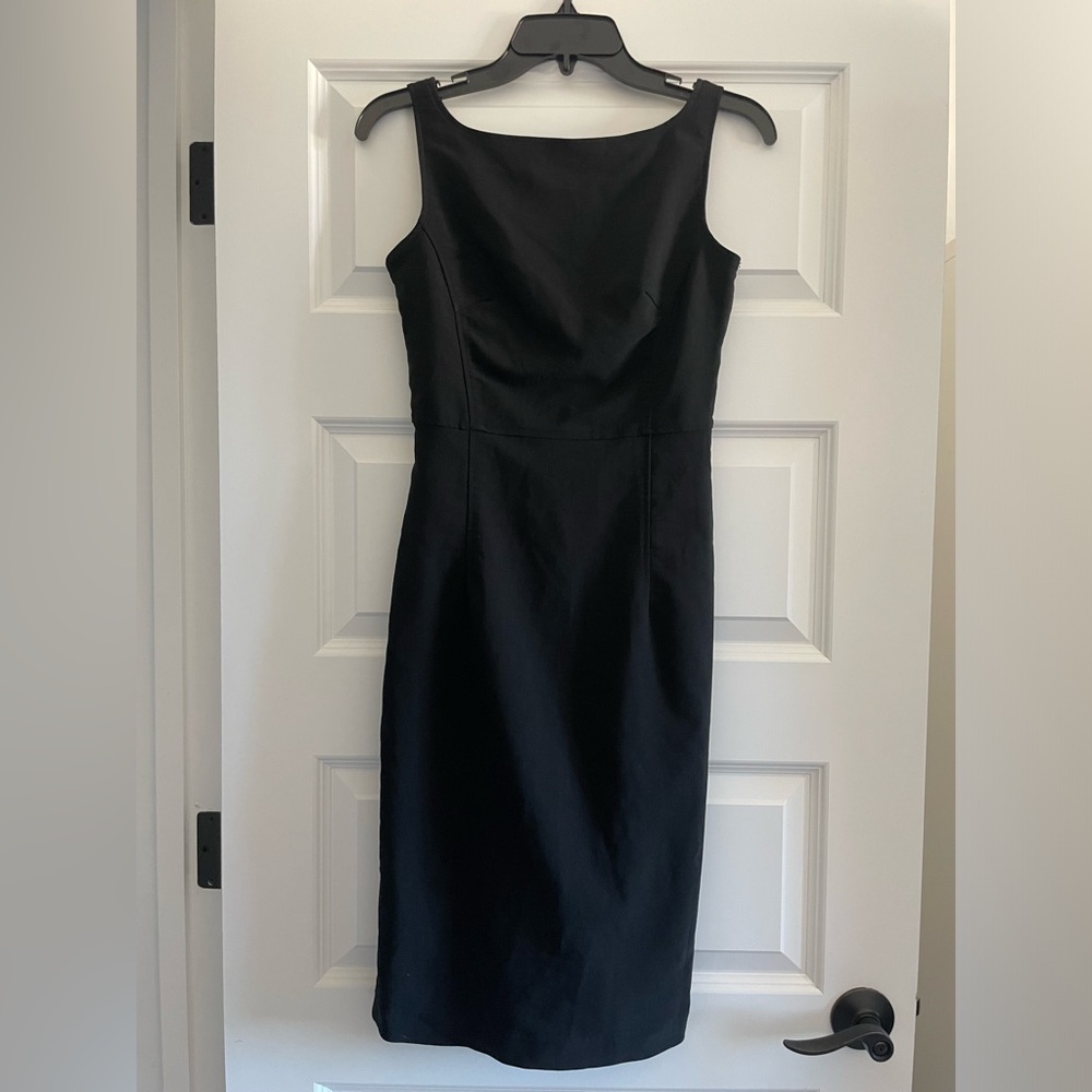 Express Women’s Stretch Black Bodycon Dress Midi Size Cocktail Dress 1/2